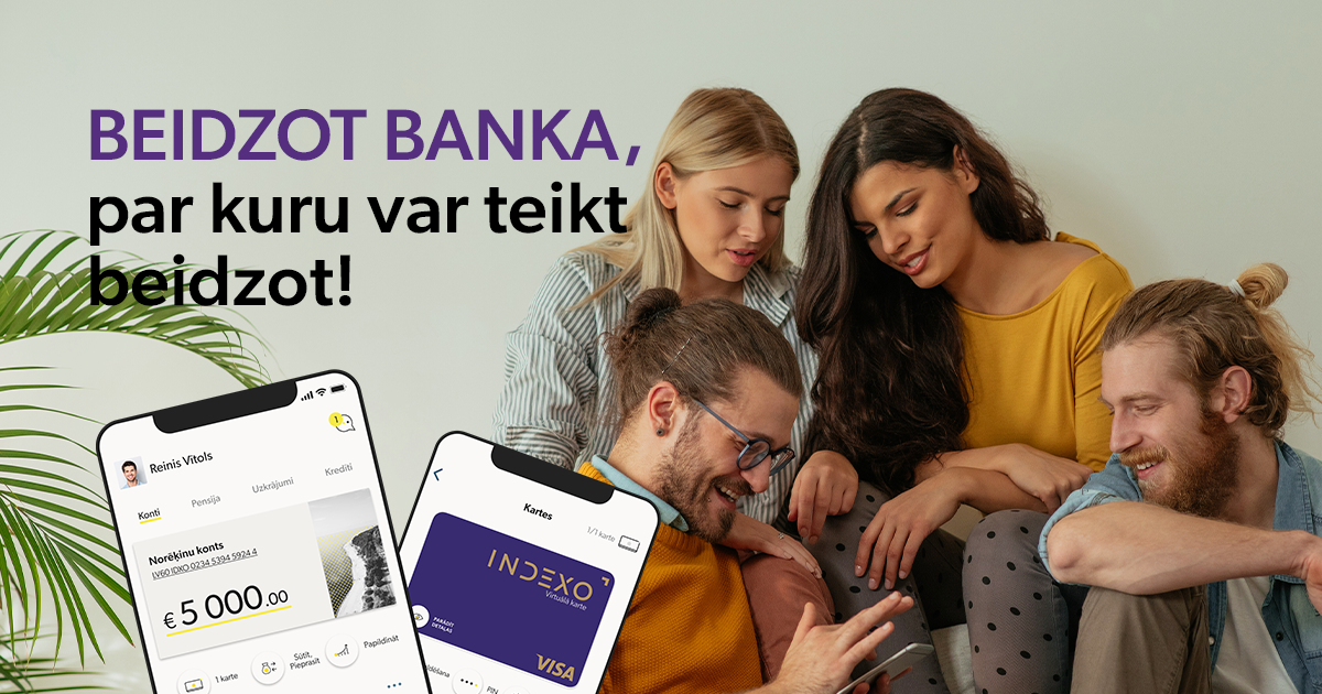 Banka «Indexo» divos gados sasniedz teju 2 % kreditēšanas tirgū un plāno attīstību ārvalstīs
