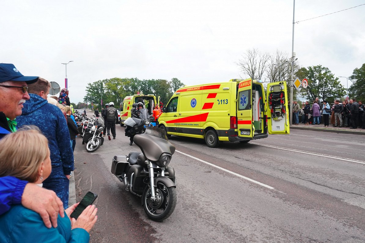 Jelgavā motoparādes laikā avarējuši vairāki motocikli
