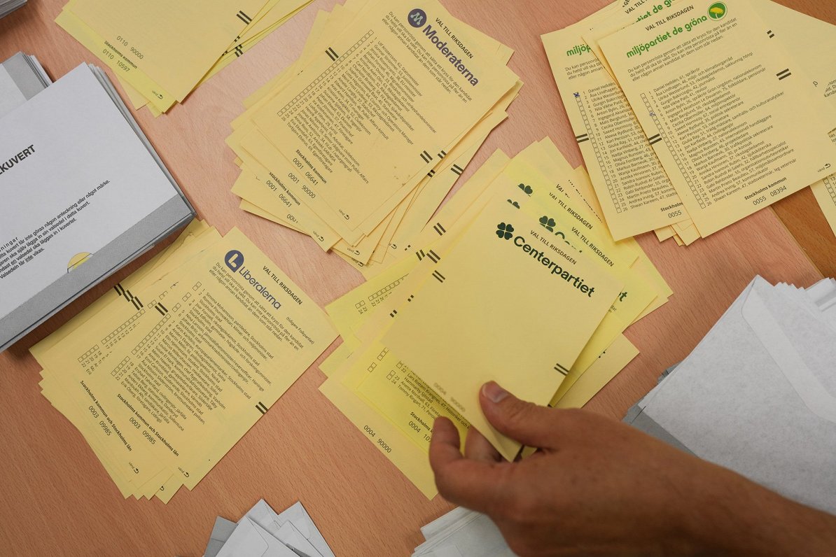 Provizoriskie rezultāti Zviedrijas parlamenta vēlēšanās: kreiso bloks vadībā